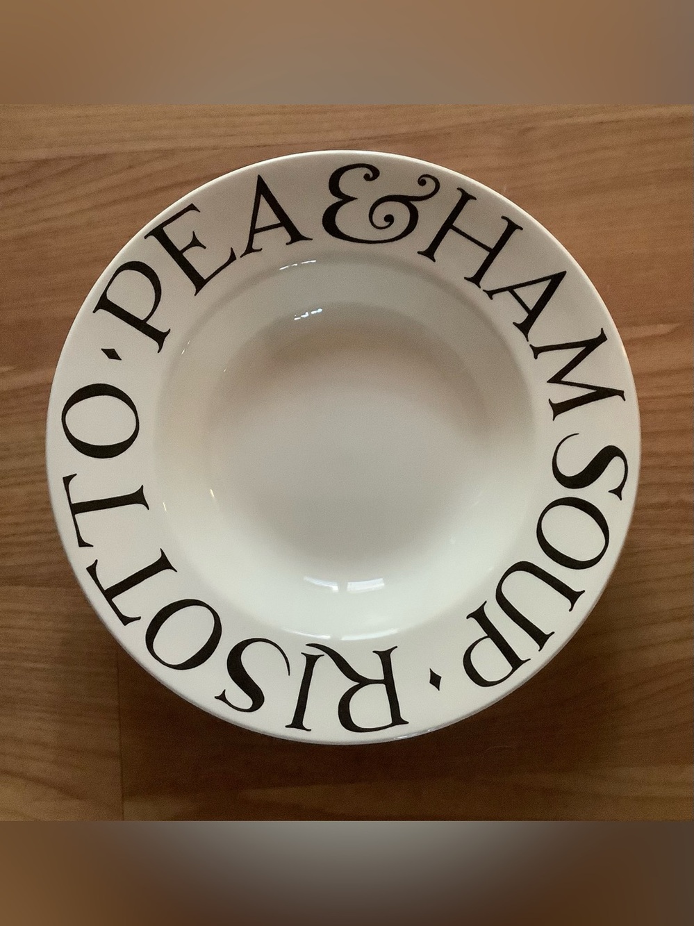 Emma Bridgewater Black Toast & Marmalade Soup Plate Bowl, Mint Condition
